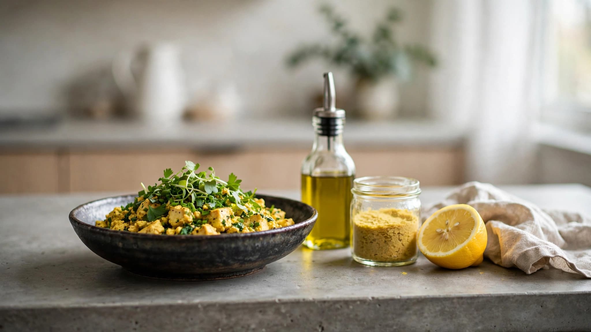 High Protein Plant Based Meals: The 10-Minute Crispy Garlic Tofu Trick