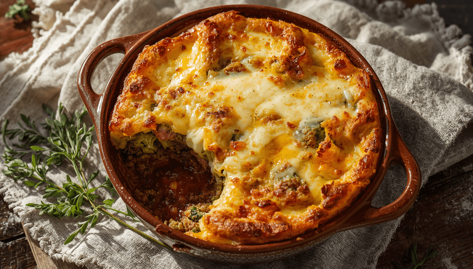 High-Protein Cheesy Baked Gratin