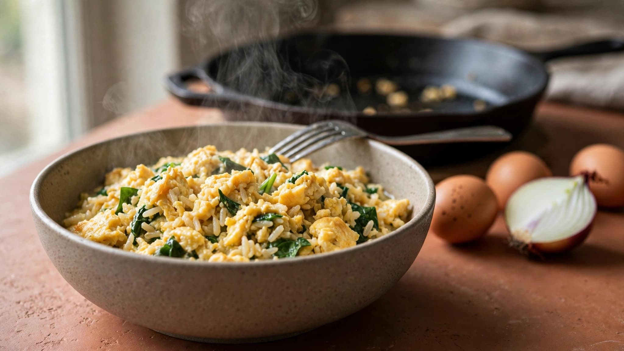 Easy 5-Ingredient Egg and Rice Scramble